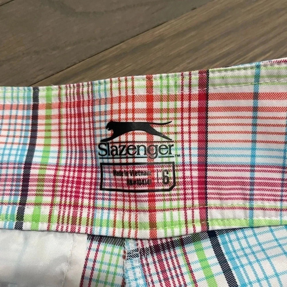 Slazenger Plaid Women's Shorts EUC-Size 6 - Picture 6 of 9